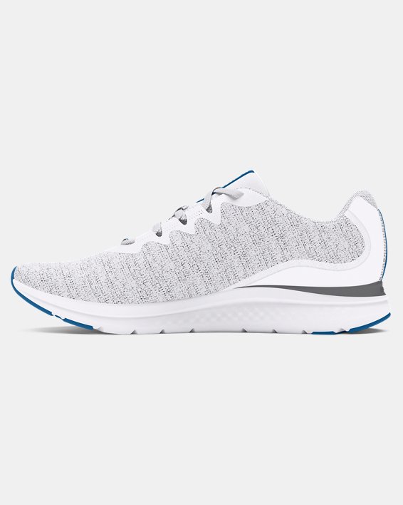 Men's UA Charged Impulse 3 Knit Running Shoes in White image number 1